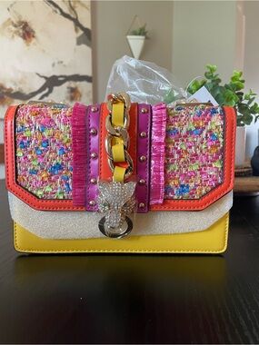 ‼️SOLD‼️‼️‼️NWT Aldo Colorful Mixed-Material Women’s Crossbody Bag, multicolor